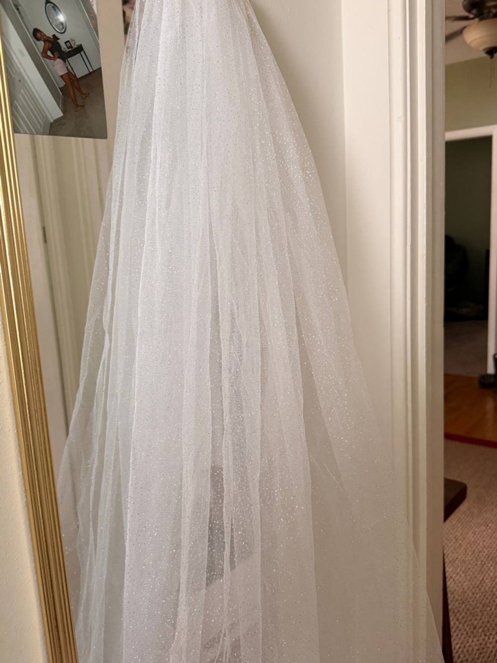 Long White Sheer Bridal Veil